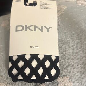 DKNY Black netted tights by DKNY